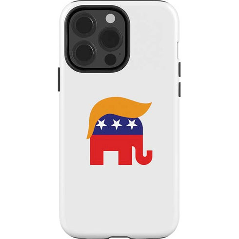 Republican Trump Hair iPhone 15 Pro Impact Case
